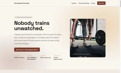Groundwork Strength, a gym in Brighton