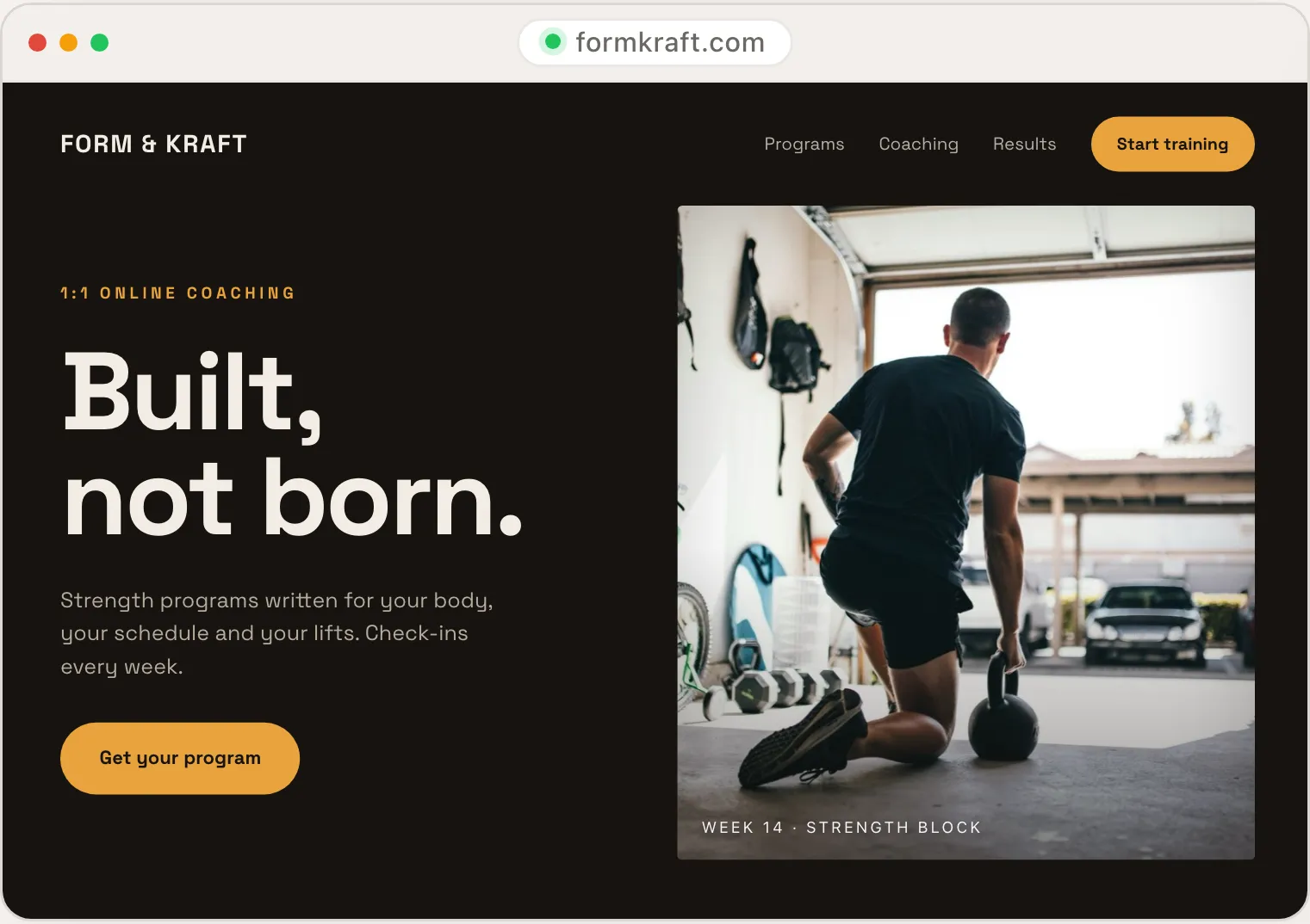Form & Kraft, a coaching site